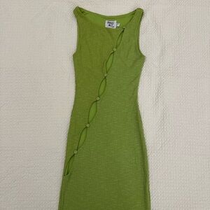 Princess Polly Lime Green Cutout Midi Dress
